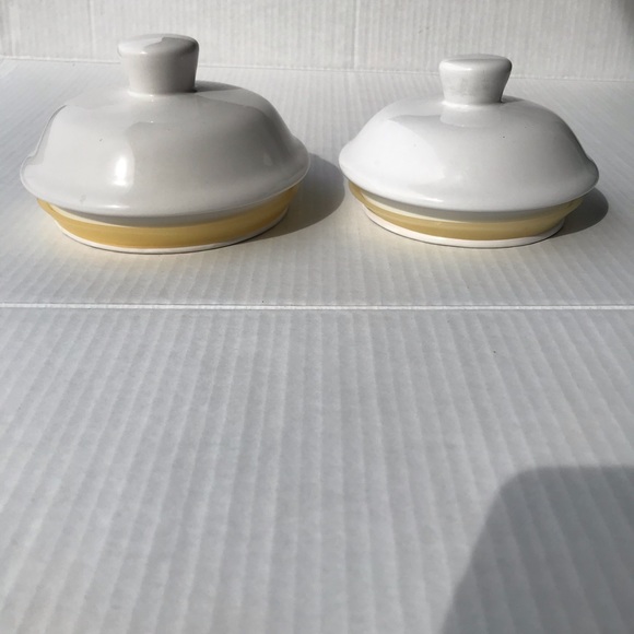 Set Of 2 Furio Home Ceramic “Crème Brûlée” Canisters - Picture 8 of 13